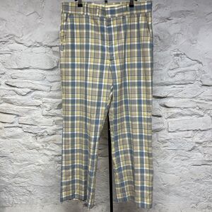 Hubbard Pants Hippy Loud Golf Pants Plaid MCM Vintage 70s Mad Men Slacks